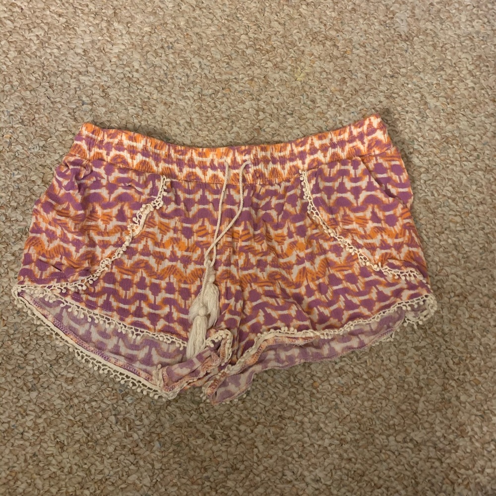colorful pastel printed shorts size Medium
